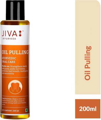 JIVA Oil Pulling - Ayurvedic Oral Care - Oral Care for Teeth and Gums - 200 ml - Pack of 1