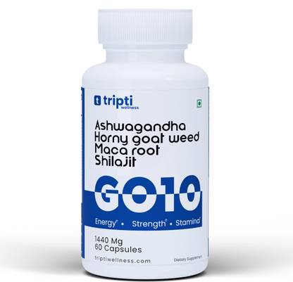 Triptiwellness Go10 Ayurvedic Daily Vitality, Endurance & Wellness Support