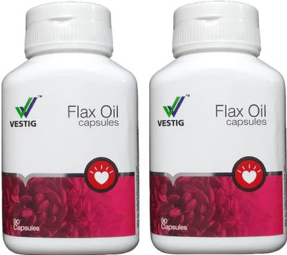 Vestig Flax Oil Capsules 180N (Pack of 2)