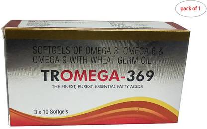 Trio Tromega-369 Softgels, 1 Stripes, 10 Softgels