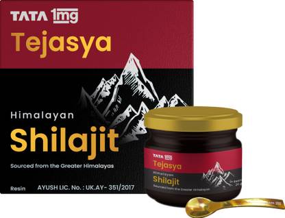 TATA 1mg Tejasya Shilajit Resin,Helps in Boosting Stamina & Energy