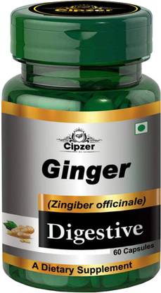 CIPZER Ginger Capsule60| Natural Digestion Medicine helps in Gastrointestinal issues