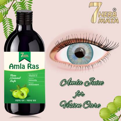 7Herbmaya Amla Juice for Eye Care | Boost Vision Level | Provide Better Eye Care with Amla