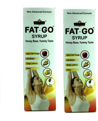JOLLY FAT- GO Syrup Honey base Beneficial in weight loss for Men and Women (pack of 2)