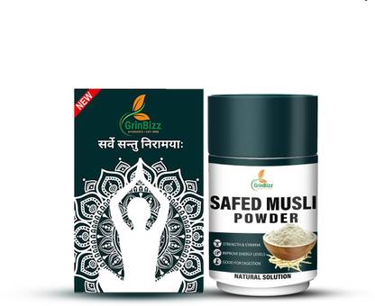 grinbizz Safed Mulsi Powder For Immunity, Strength, Energy,Performance and Healthy Bones