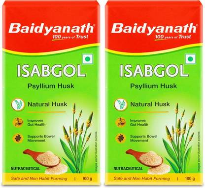 Baidyanath Isabgol Psyllium Husk-100gm|For Healthy Digestive Tract,Relief from Constipation