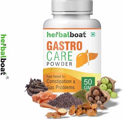 herbalboat Gastro Care, 50GM-Churna, Constipation/Gas related/,Piles/Babasir, Fast Result