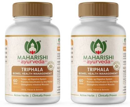 MAHARISHI ayurveda Triphala Tablets Supports Digestion, Relieves Constipation & 100% Ayurvedic