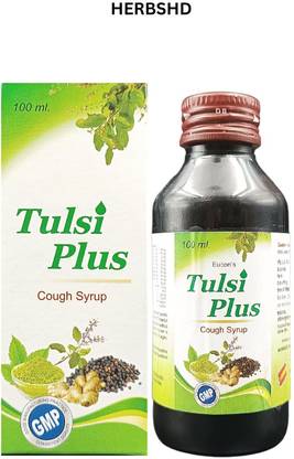 HERBSHD Ayurvedic Tulsi Plus Cough Syrup 100 ml For all Kindsa of Cough Relief