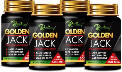 Riffway Golden Jack S-E-X Men Tablets For Stable Harder Erection Better Strength