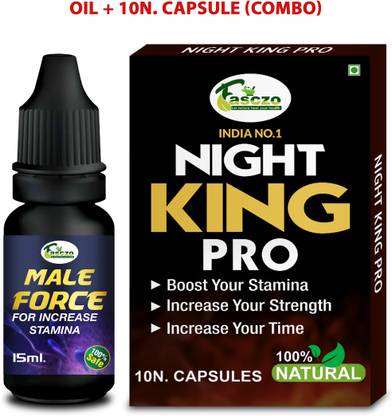 Fasczo Night King Pill Stamina Capsule Stamina Oil S-E-X Power Oil Long Size