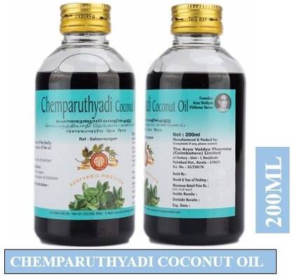 THE ARYA VAIDYA PHARMACY (COIMBATORE) LIMITED AVP Chemparuthyadi Coconut Oil 200ML | Hairfall Free Oil | Dandruff Free