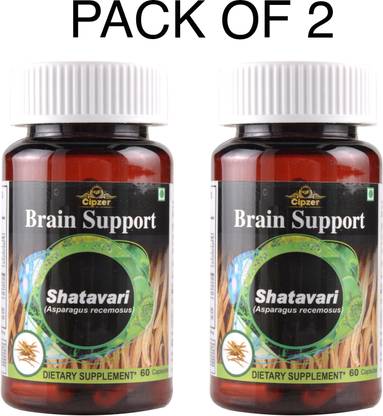 CIPZER Shatavari Capsule | Beneficial for the memory(Pack of 2)-120 Capsule
