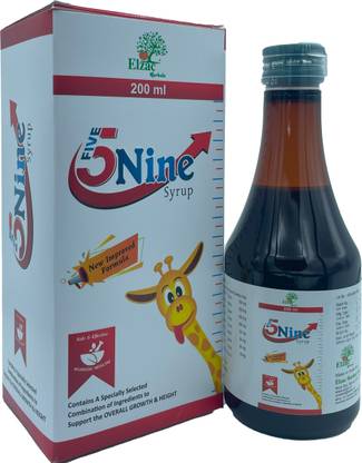 elzac herbals 5 Nine Syrup Ayurvedic Medicine for Height Increase