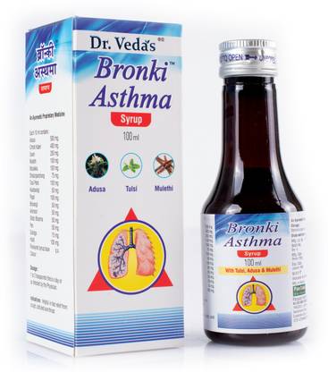 DR. VEDA'S Bronki Asthma Dry Cough Syrup Ayurvedic-100ml - Pack of 1