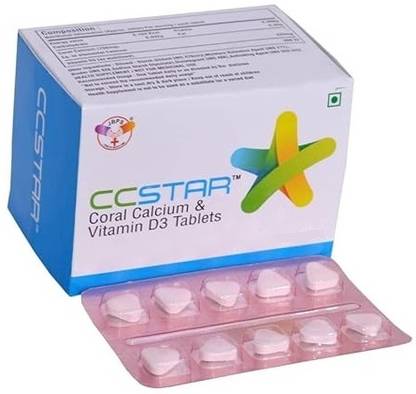 CCStar Coral Calcium Vitamin D3 Supplement Men & Women Calcium For Strong Bones Muscles