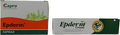 CAPRO EPDERM CAPSULE-100 CAPSULE AND EPDERM CREAM-30 GMS (2 Items in a pack)