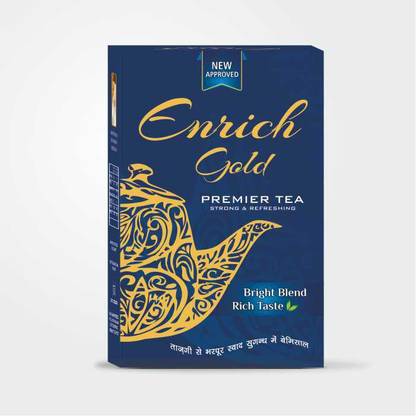Enrich Gold Premier Tea | Strong & Refreshing | 250g+250g| Tea Box