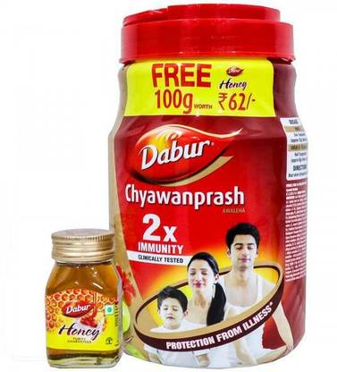 Dabur Chyawanprash Jar-2kg|2X Immunity Free Honey100g