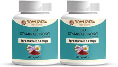 BIOAYURVEDA Bio Stamina Strong Capsule for Endurance and Energy