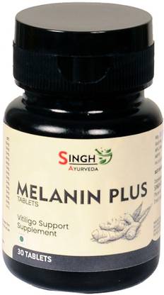 SINGH AYURVEDA Melanin PlusTablets, Ayurvedic Anti Vitiligo Supplement | Remove White Patches