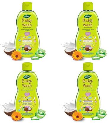 Dabur Baby Body Wash Tear Free Contains Aloevera & Calendula (200 ml)