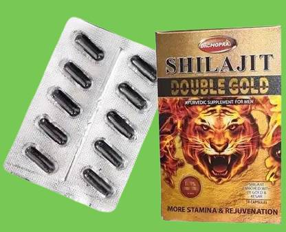 Redtize HG6Y DR CHOPRA SHILAJIT DOUBLE GOLD Musli Gold Capsule 10