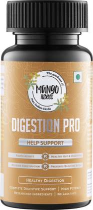 MANGO HERBS DIGESTION PRO-12 Herbs+Spices-Reduce Acidity,Bloating+Constipation-No Laxatives