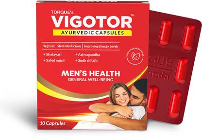 Vigotor Men's Well Being Ayurvedic Capsules with Ashwagnadha & Shilajit10N