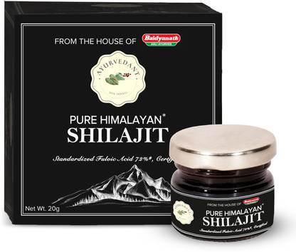 Baidyanath Ayurvedant Pure Himalayan Shilajit Resin - 20g