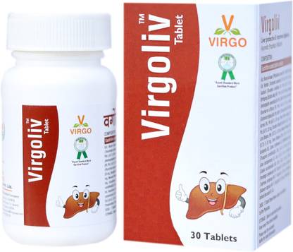 Virgo Virgoliv Tablets : Helpful in Jaundice, Hepatitis, Liver Problems (60 Tablets)
