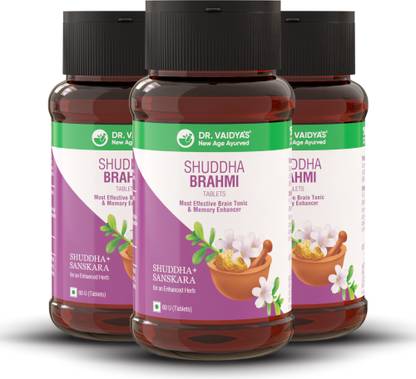 DR. VAIDYA'S Shuddha Brahmi Tablets | Most Effective Brain Tonic and Memory Enhancer