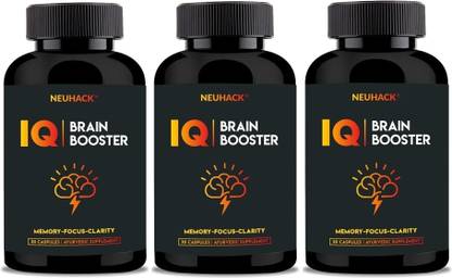 Neuhack IQ Brain Boost Capsules Memory Supplement Nootropics