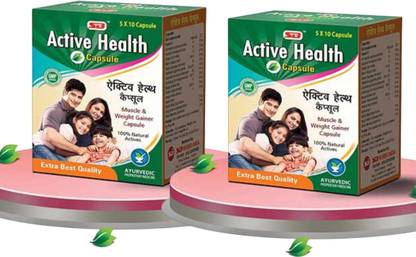 Tara ACTIVE HEALTH CAPSULE FOR IMMUNITY BOOSTER , MUSCLE WEIGHT GAINER PACK OF 2