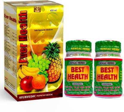 BAYWAY AYURVEDA Ever Health Tonic & 2 Best Health Cap. Complete Multivitamin for Optimal Health