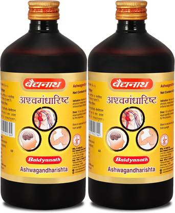 Baidyanath Ashwagandharishta | Helps to handle Physical, Mental & Emotional Stress & Anxiety | Improves overall health & restores Strength |