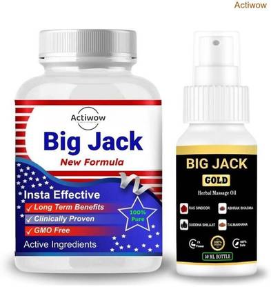 ACTIWOW Big Jack New Formula Capsule with Oil to Drive Your Energy Forward