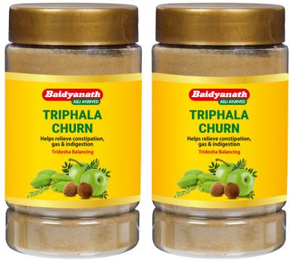 Baidyanath Triphala Churna | Helps Relieve Constipation - 500gms (Pack of 2)