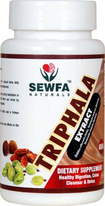 Sewfa Naturals Triphala Extract Healthy Digestion, Colon Cleanser and Detox