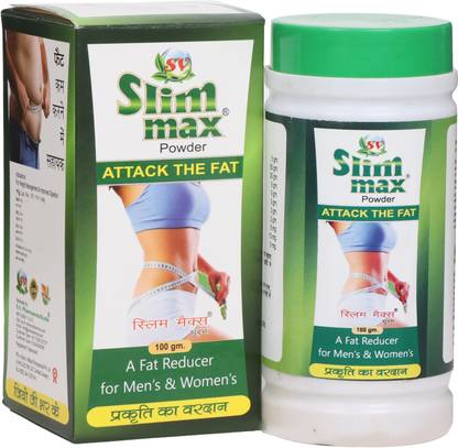 S. V. Pharmaceuticals Slim Max Herbal Powder Helps Weight loss Natural Fat Burner Energy Booster 100gm
