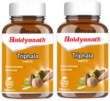 Baidyanath Triphala Tablets- An Ayurvedic Formulation | Helpful in Relieves Constipation, Acts as Natural Detoxifier | Good for Eyes and Effective in Weight Loss | 120 TB