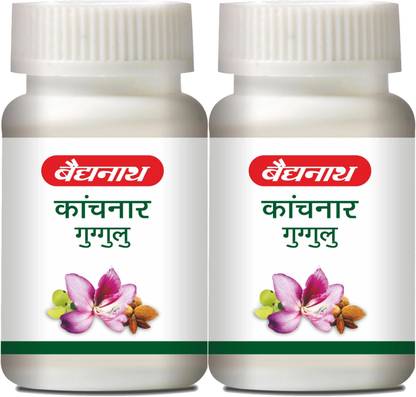 Baidyanath Kanchnar Guggulu – an Ayurvedic Formulation | Helpful in Hormonal imbalance, Joint Pains and Eliminate Toxins | Pack of 2