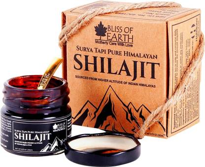 Bliss of Earth Surya Tapi Himalayan Shilajit Resin Premium Shilajeet Performance Booster