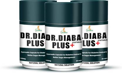 grinbizz Dr Diaba Plus Capsule Natural Formula To Control Diabetes & Sugar Level