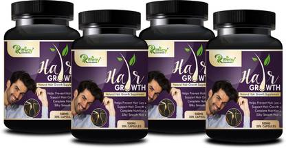 Riffway Hair Growth Vitamine Capsules For Silky Hair with AloeVera & Promotes Hair Gain