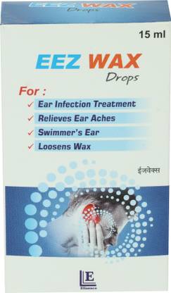 Elizence EEZ WAX..Earwax removal for clogged Ears|Earwax softening drops|Earwax Remover