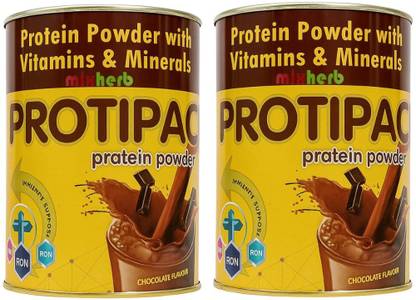 Mixherb PROTIPAC PROTEIN POWDER WITH VITAMINS & MINERALS PACK OF 2