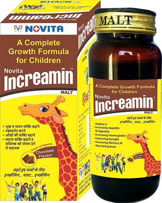 Novita Incremein Chocolate Syrup Herbal Tonic for Growing Children Height Growth