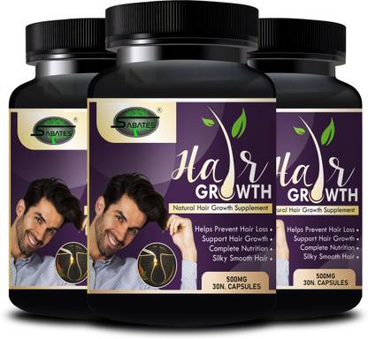 Sabates Hair Growth Caps For Shiny Hair with AloeVera Promote Hair Growth