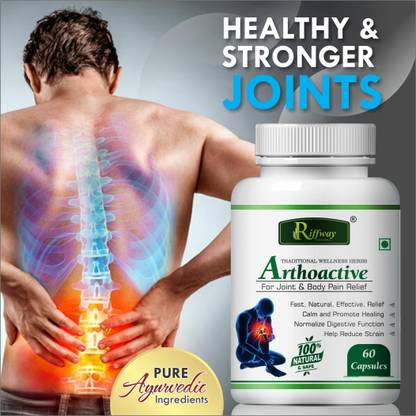 Riffway Arthoactive Natural, Wellness Joint Capsule For Healthy Joints Reduce pain